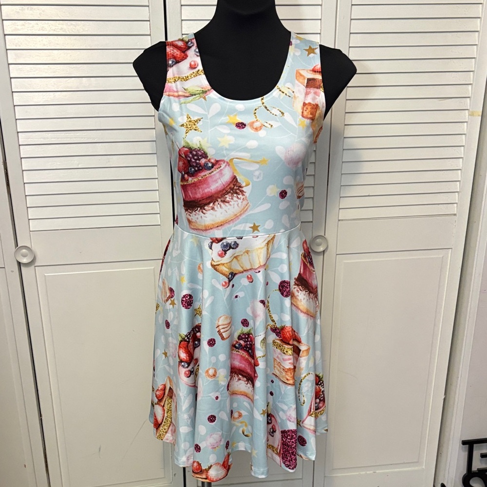 Cow Cow Cake Print Dress